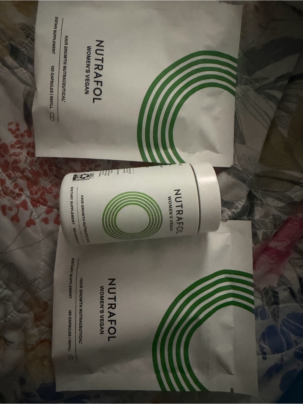 Women's Vegan Hair Growth Supplements in Green